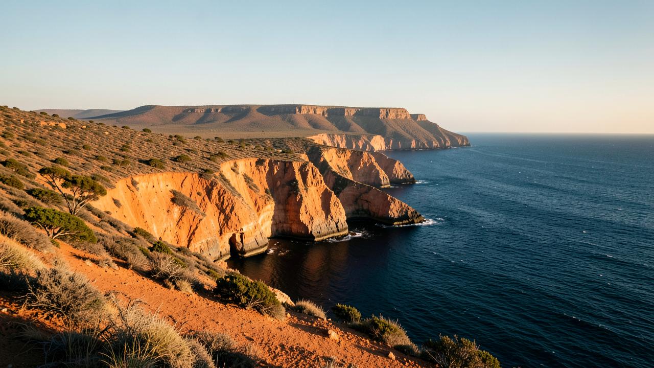 Australian coastal landscape used as a temporary project image for the Queensland disaster recovery language resources placemark
